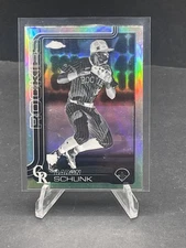 AARON SCHUNK 2025 TOPPS CHROME BASEBALL BLACK & WHITE NEGATIVE REFRACTOR #238 SP