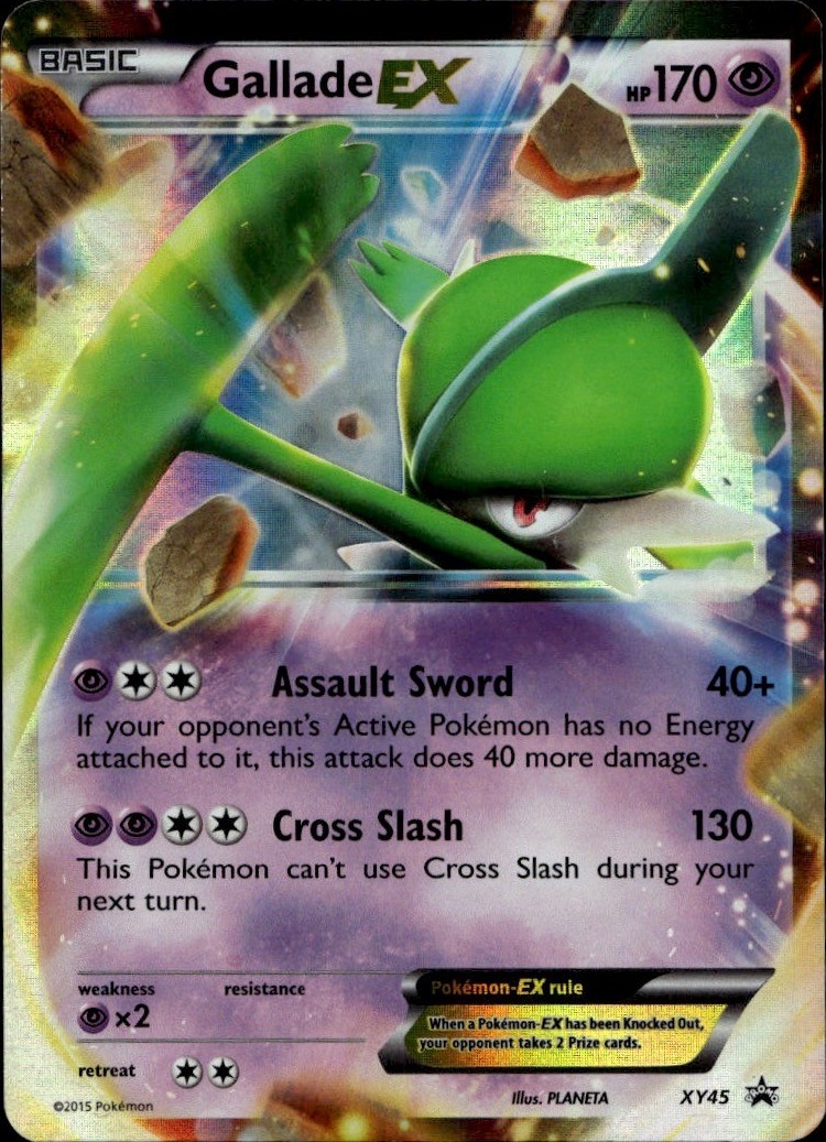Gallade EX XY45 Holo Promo XY Promo Pokemon Moderately Played