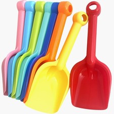 8 Pack Beach Shovels 8 Inch, Heavy Duty Plastic Sand Shovel for Kids, - Great...