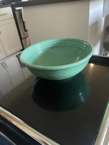 Bauer Ringware Nappy Bowl Vintage - Jade Green