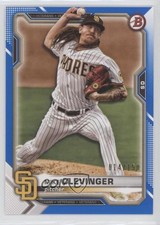 2021 Bowman Blue Border 14/150 Mike Clevinger #53 6f8