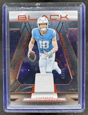 2025 Panini Black Justin Herbert Starlight Jersey Citrine #/50 Chargers
