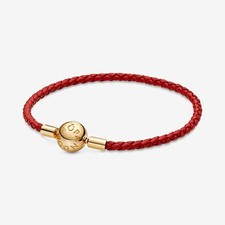 Pandora 14 kt. rotes Armband  568777C01  19cm + Pandora Geschenkschachtel NEU