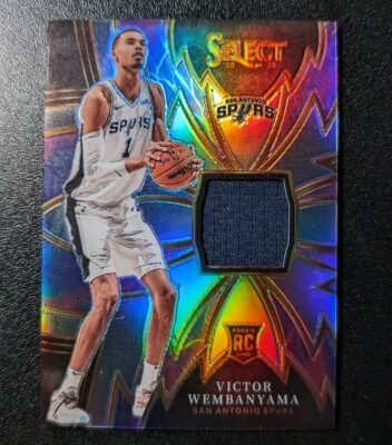 2023-24 Select Victor Wembanyama Silver RC Sparks Patch Swatch 