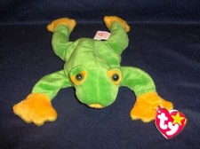'97 TY ORIG Beanie Baby SMOOCHY the FROG 5TH Gen HT 6TH Gen TT MWMT 4039
