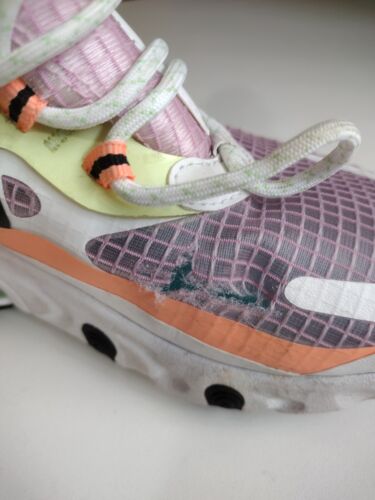 Nike Air Max 270 React Arctic Pink Schwarz Damenschuhe CJ0620-600 Größe 8 Beschädigt - Bild 3 von 8