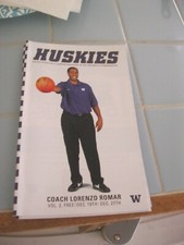 Lorenzo Romar UW Basketball Game Day Program Vol 2 2009-2010 #2