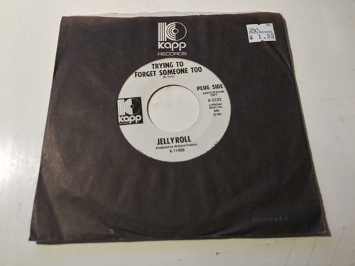 Jellyroll - Trying To Forget Someone Too NM Promo 45 RPM KAPP Record 1971 Psych