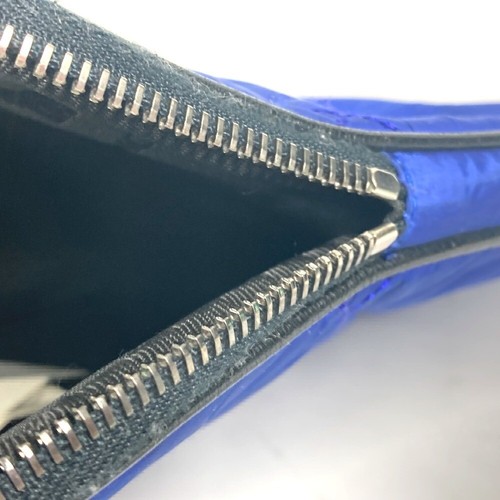 MONCLER logo tablet case Clutch bag Pouch Nylon blue/Black - Picture 17 of 18
