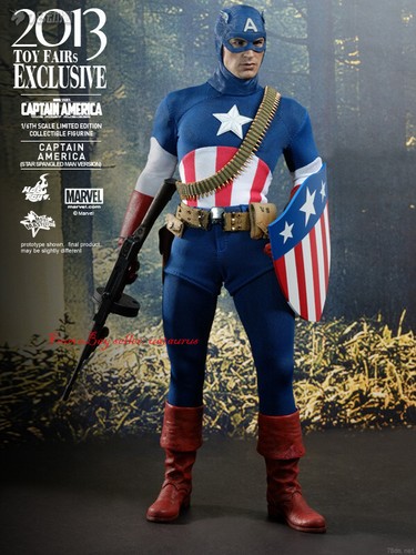 Hot Toys 1/6 Mms205 2013 Toy Fairs Captain America Limited Edition In Stock New - Picture 3 of 6