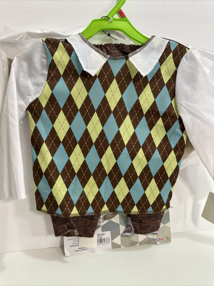 Disfraz de Halloween para niños pequeños 2T Lil Golfer, golfista para niños barbudos Lil Foto 3 de 4