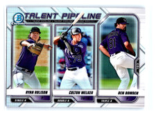 2021 Bowman Talent Pipeline #TP-COL Ben Bowden / Ryan Rolison / Colton Welker