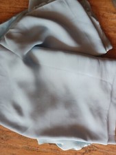 3,20 Meter,  100% Viskose Stoff Uni Futterstoff , in zartem blau, Meterware