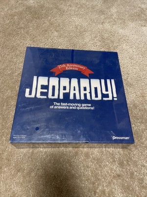 Jeopardy! 1990 Game Pressman 25th Anniversary Edition Vintage - Sealed