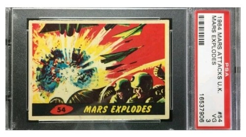 1962 Topps Mars Attacks #54 Mars Explodes — PSA 3