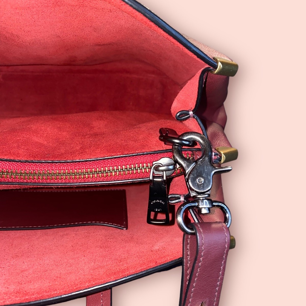 COACH 1941 Cooper Glove Tanned Luxury Leather Carryall in Bordeaux