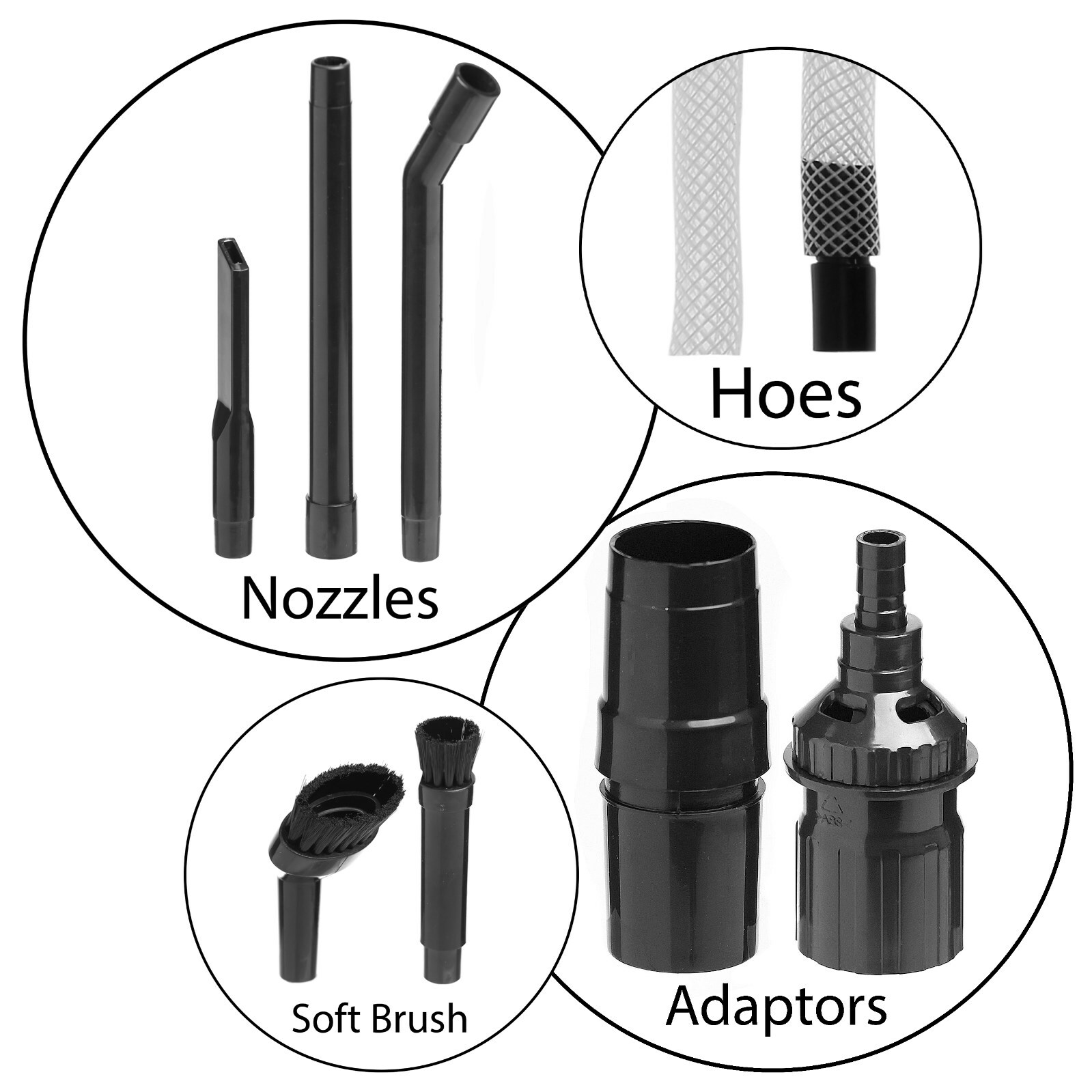 Car Dashboard Valeting Vacuum Cleaning Mini Attachments Kit for Henry