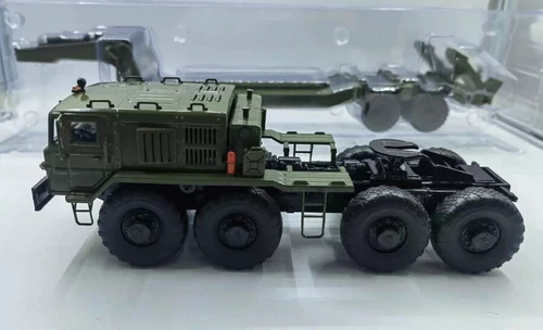 Camión tractor SSM 1/43 RUSO MAZ-537 + Semirremolque CMZAP-5247G modelo fundido a presión - Imagen 16 de 17