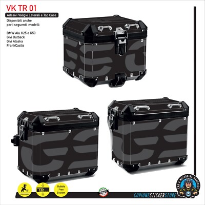 Protezione adesiva valigie Laterali e Top Case Alluminio BMW R