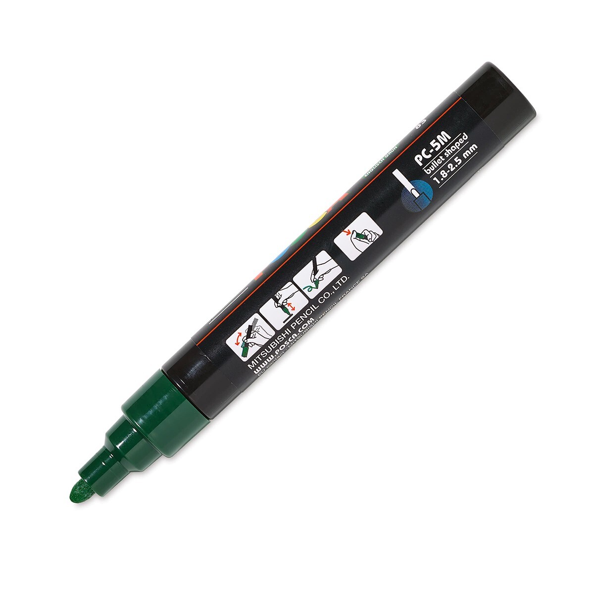 Posca Markers, Paint Marker, English Green Paint, 5M Medium Tip, Opaque, Acrylic