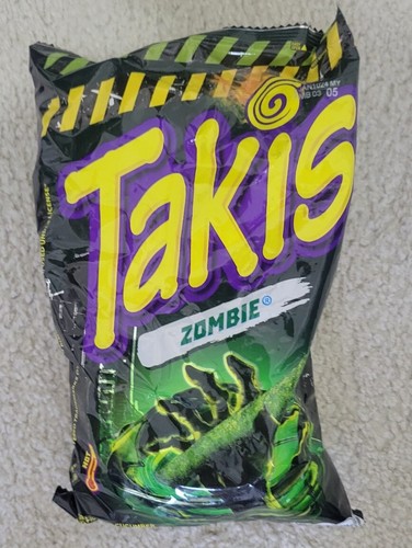 TAKIS ZOMBIE HABANERO &amp;amp;amp; CUCUMBER FLAVORED 9.9 OZ BAG 280.7G HALLOWEEN THEME