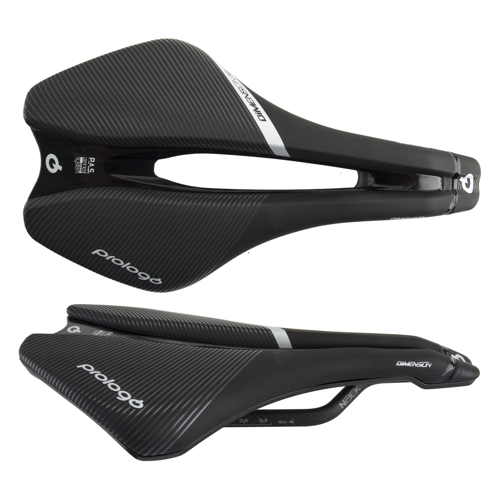 Prologo Dimensione Pas Nack Sella 143 Nero Carbonio Rail Pressione Sollievo Road
