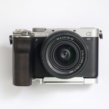 Camera Wood Hand Grip Handle Aluminum Alloy Base L-shape Board For Sony A7C