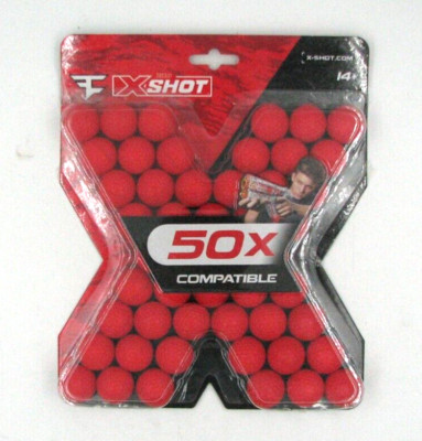 ZURU - 50 ct Foam Ball Ammunition for X-shot 'Respawn' and 'Ragequit'