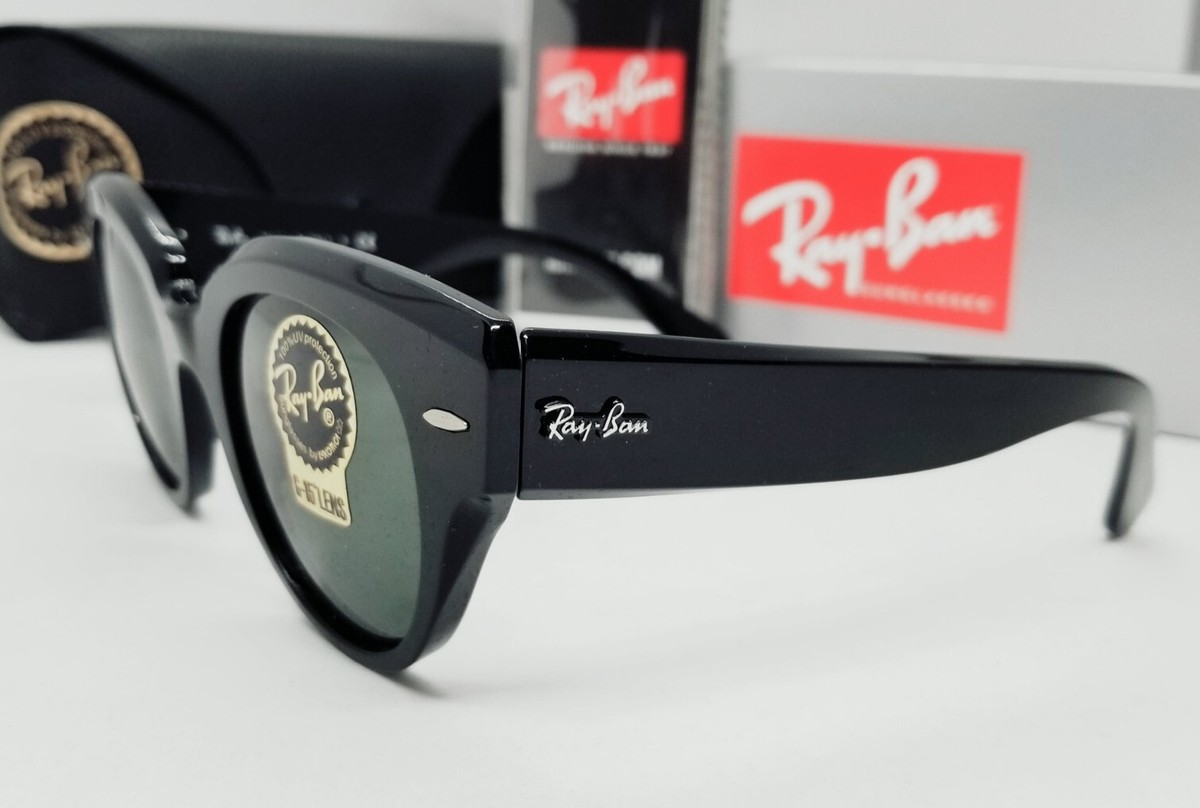 Ray Ban ROUNDABOUT black/green RB2192 901/31 47 sunglasses