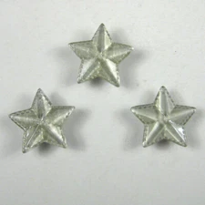 NEW Star Lot of 3 Button Covers Clear Plastic 1.3 inch