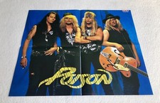 POISON 1990 Brett Michaels Swedish Poster Music Magazine Okej 1990s Vintage Rare