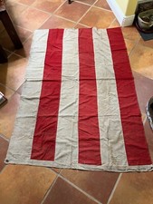 RED AND WHITE STRIPE SIGNAL FLAG - MILITARY / BOATING / MARITIME (48" X 66")