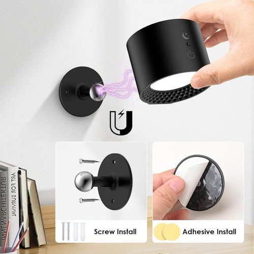 LED Wall Mounted Reading Lights Wall Light Wall Sconce Lamp Rechargeable Battery - Picture 7 of 17