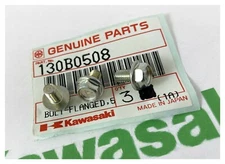 GENUINE KAWASAKI PARTS 5X8mm /.80 FLANGED HEX BOLT #130B0508/130BA0508 QTY.3 NEW
