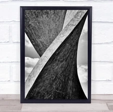 Twisted Sculpture Figure Concrete Design Art Odd Strange Texture Wall Art Print