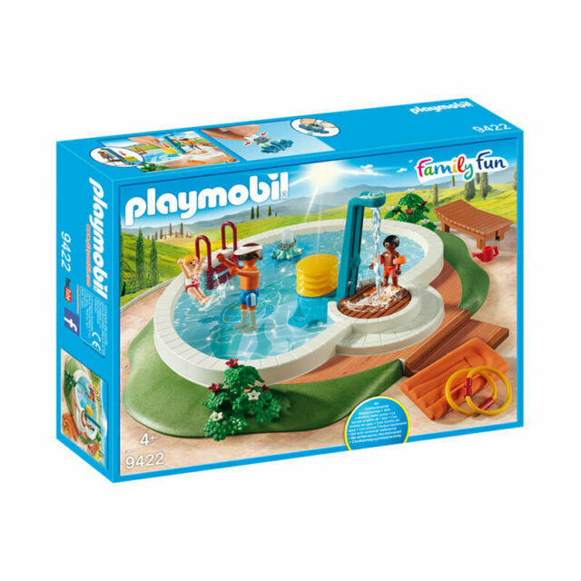 playmobil swimming pool with shower