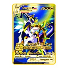 Arceus VMAX Gold Metal Card Fast shipping