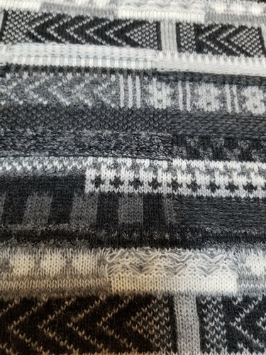 Large Mens Hagger Co. Black & White Wool Blend Pullover Sweater (Made in Italy) - Picture 6 of 9