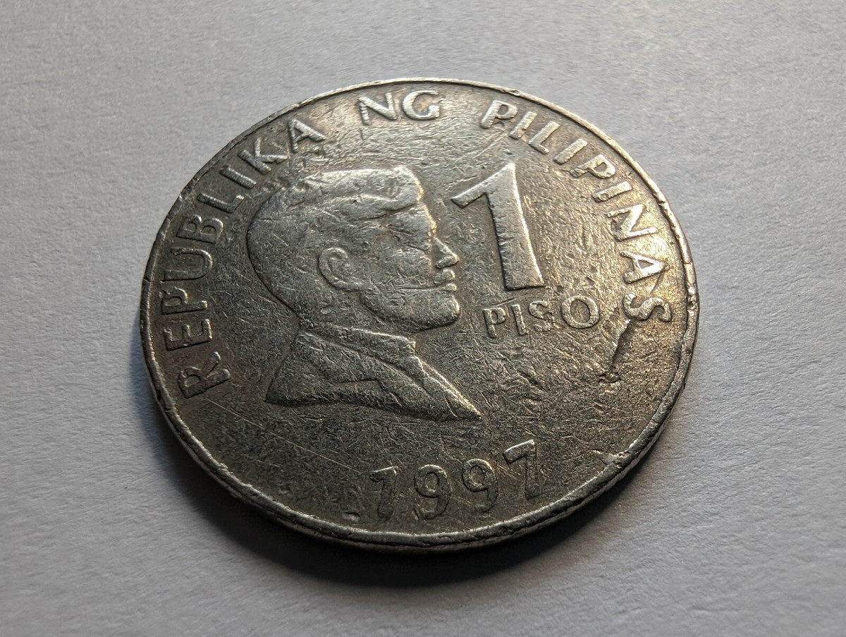 Philippine Peso 古いお金 1997 Philippines 1 Peso Coin | eBay
