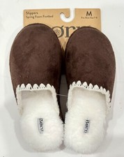 Born Womens Spring Form Indoor Outdoor Comfort Slippers BROWN Size MED 7/8 NEW