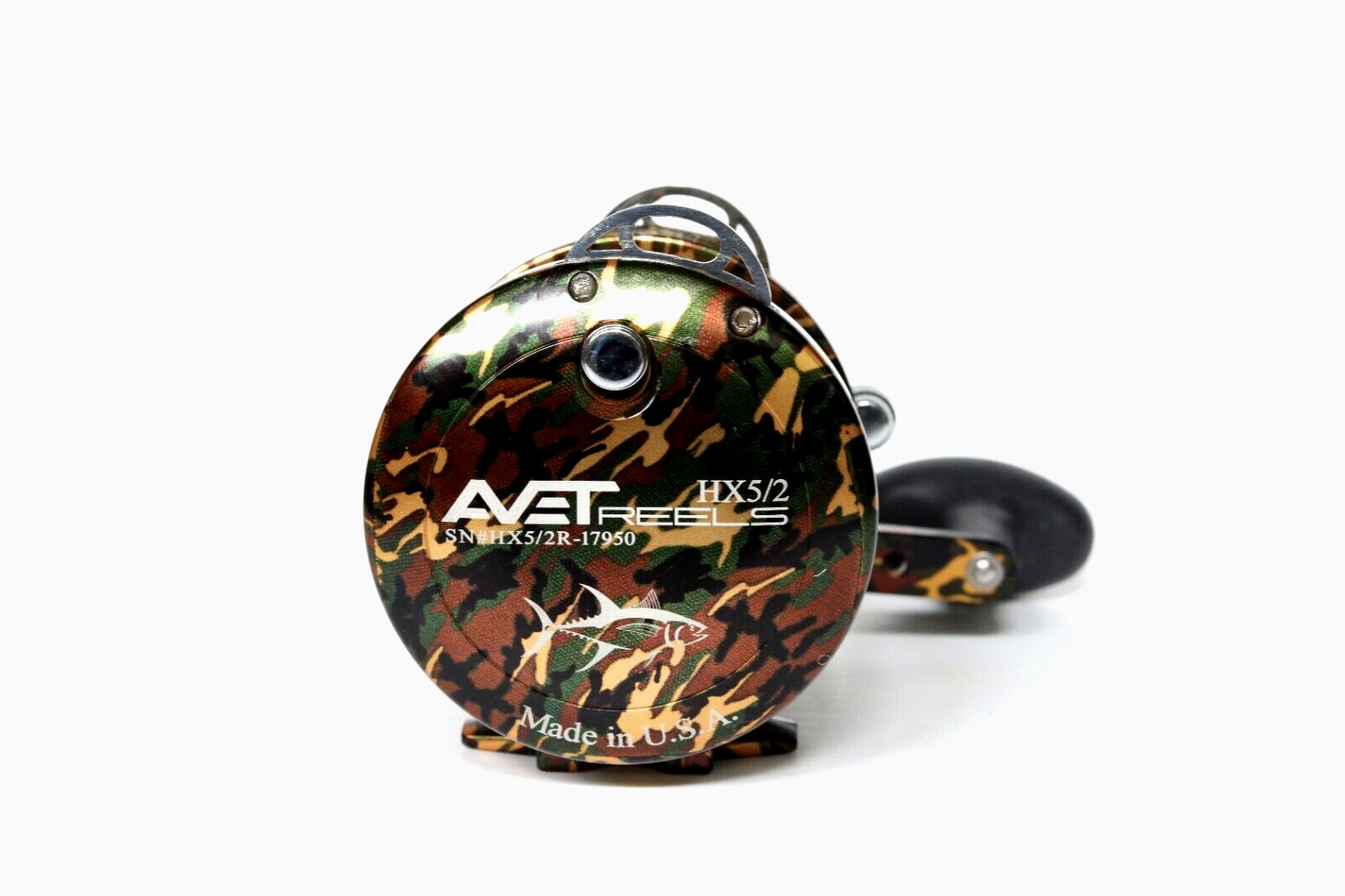 Avet HX5/2 Two-Speed Lever Drag Reel HX5/2 - Right Handed - GREEN CAMO - NEW