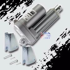 Heavy Duty 2" Linear Actuator Stroke 12V DC Marine w/ BRACKETS Built in Clutch 
