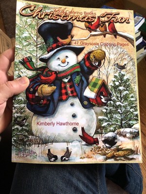 Download Adult Coloring Book Christmas Fun 47 Grayscale Coloring Pages M111 Ebay