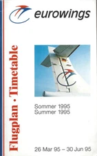 Eurowings system timetable 3/26/95 [1091] Buy 4+ save 25%