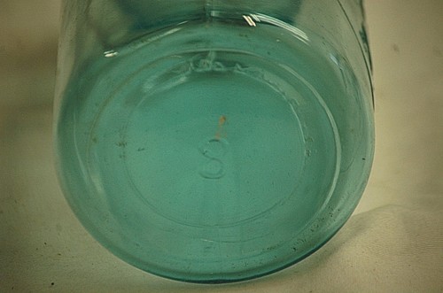 Old Vintage 1 Quart Blue Safe Seal Glass Canning Jar w Wire Bail & Glass Lid - 第 3/3 張圖片