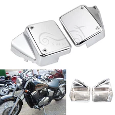 Motorcycle Chrome ABS Battery Side Cover For Honda Shadow Spirit 750 2001-2003