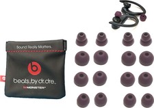 16 Plum Earbuds Gels for Powerbeats-PRO with NON-charging Carrying Pouch.