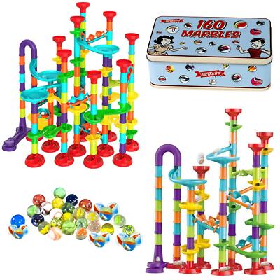 Marble Run Race Creative Set Building Blocks Track Marbles Toy