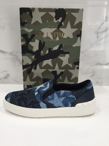 NUEVO EN CAJA DE VALENTINO ROCKSTUD AZUL CAMUFLAJE ESTRELLA 41 eBay