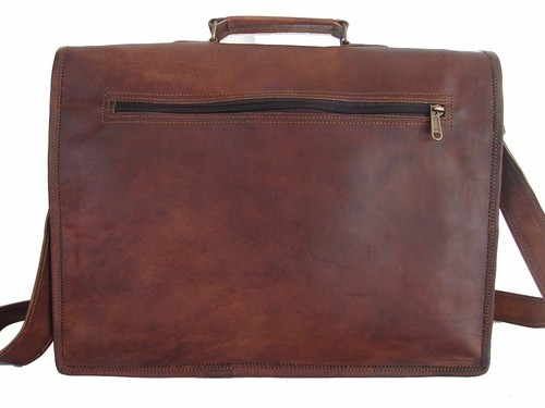 Vintage Herren-Aktentasche aus Leder Laptop Kuriertasche Schultertasche Schultasche - Bild 5 von 7